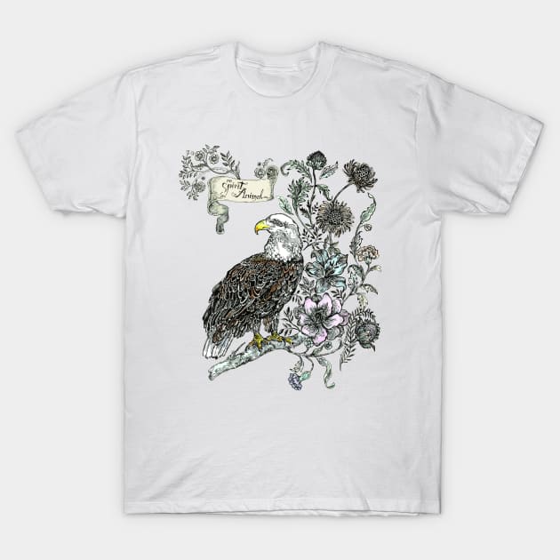 Spirit Animal - Eagle. T-Shirt by FanitsaArt